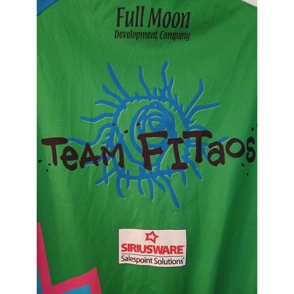 VOMAX CYCLING JERSEY Short Sleeve Zip up Women's Large Taos Cyclery Biking EUC - Picture 3 of 7